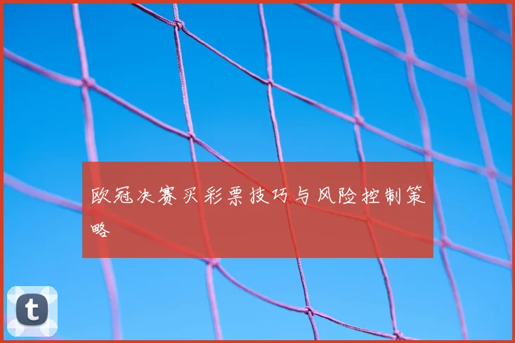 欧冠决赛买彩票技巧与风险控制策略